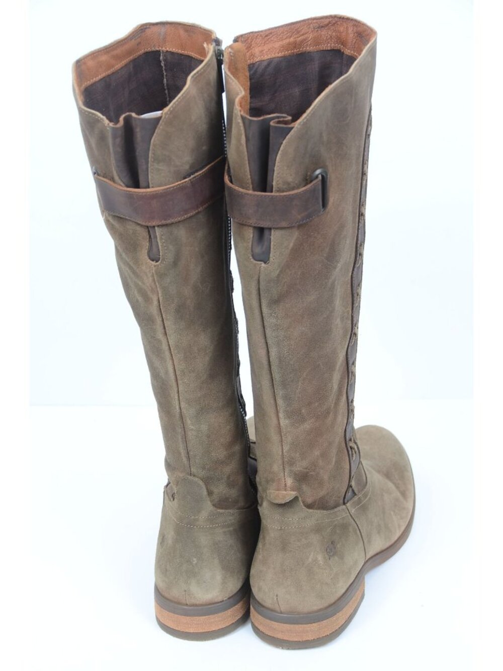 Børn Albi Women's 11 M US Suede Leather Western Knee Riding Boot Festival Rustic - Picture 6 of 10